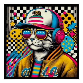 PÓSTER CALIFÓRNIA SPANGED CAT 2