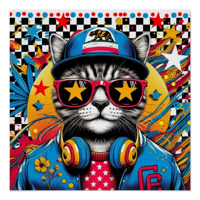 PÓSTER CALIFÓRNIA SPANGED CAT 5 (Frente)