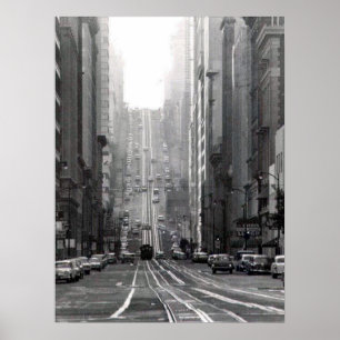 Poster California Street San Francisco Circa 1964