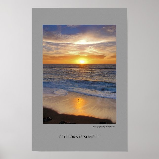 Póster Califórnia Sunset (Frente)