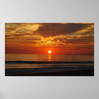 Póster Califórnia Sunset