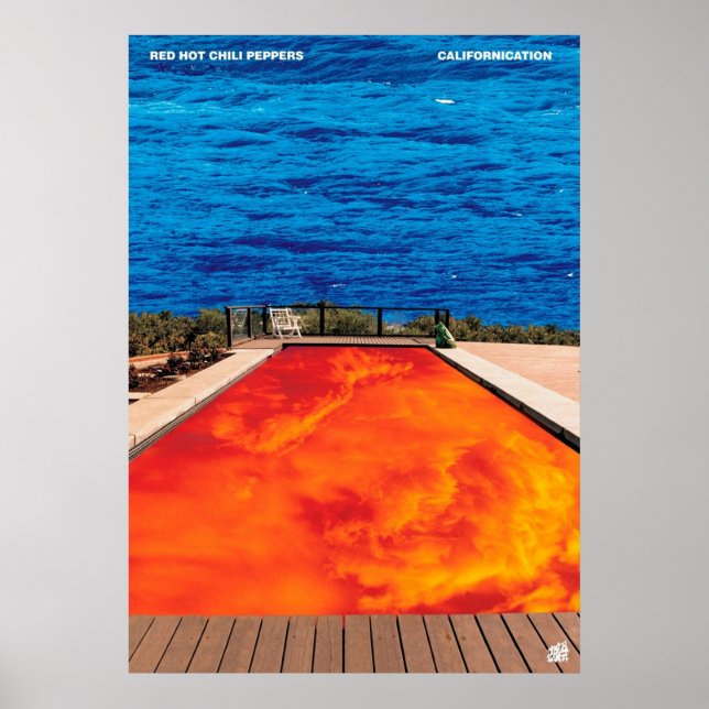 Poster CALIFORNITION A3 size cobrir estendido do álbum (Frente)