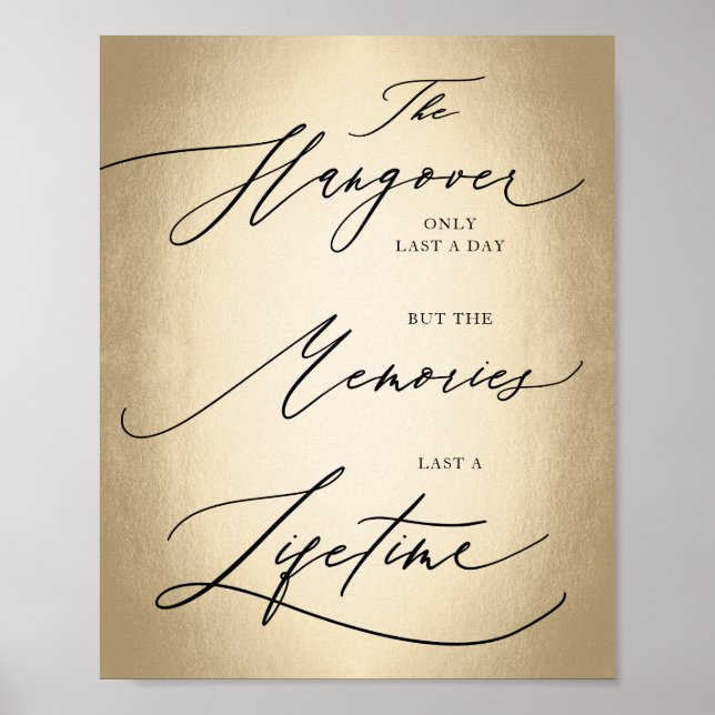 Poster Caligrafia Roda O Único Sinal De Casamento (Frente)