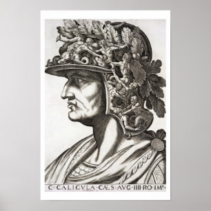 Póster Caligula Caesar (12-41 ANÚNCIO), 1596 (gravura)