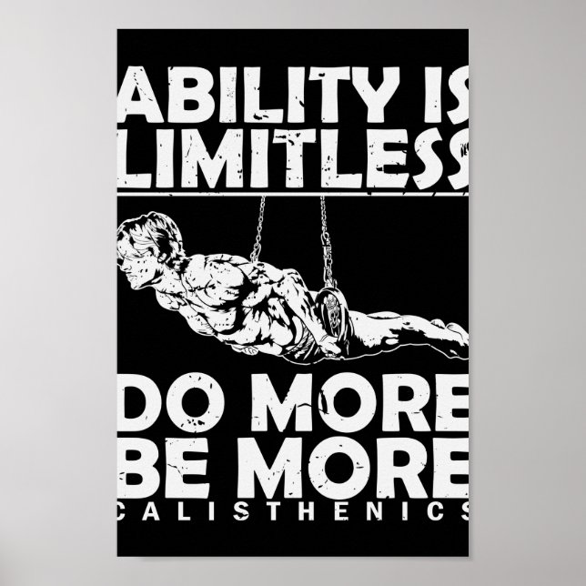 Poster Calisthenics Bodykult "Do More, Be More" (Frente)