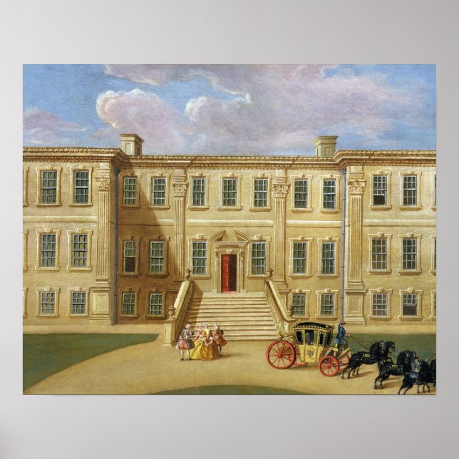 Poster Calke Hall, Derbyshire, o assento de Sir Henry Har (Frente)