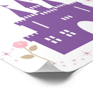 Poster Call me princess castle wall art for girls room