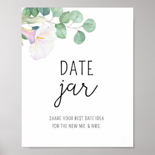 Poster Calla - ideias noturnas. Jogo de bridela com data