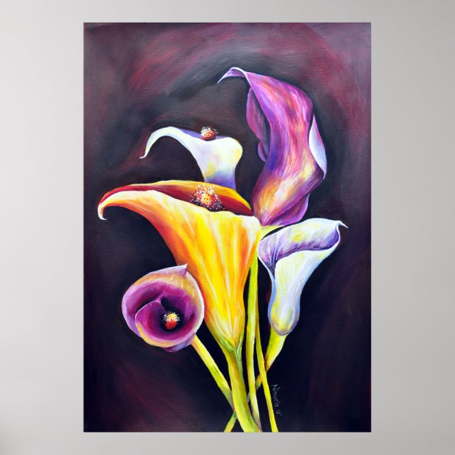Póster Calla Lilly - Pintura da Boêmia (Frente)