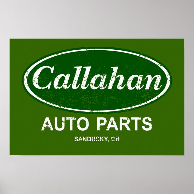 Poster Callahan Auto Parts - $ 19,95 (Frente)