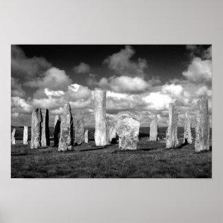 Póster callanish-b&w