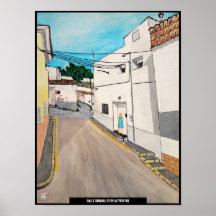 Calle Cabanilles Painting por Alfred Fox
