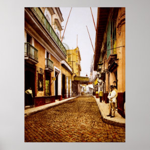Poster Calle de Habana Havana Cuba