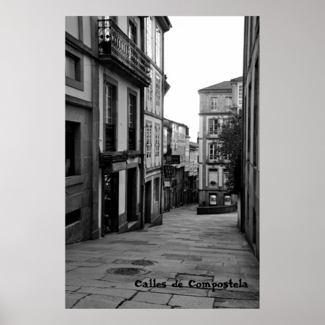 Póster Calles de Compostela (Frente)