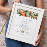 Poster Calliope - Certificado de Casamento de Flor Laranj<br><div class="desc">Este certificado de casamento apresenta flores laranja tropical aquarela e letra simples de script. Edite facilmente todos os textos e altere as fontes para corresponder à sua cerimônia e ao estilo do casal. Para a melhor qualidade,  certifique-se de usar papel mate para que as assinaturas não borrem.</div>