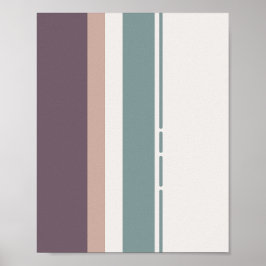 Poster Calm Neutral Stripes – Minimal Wall Composition