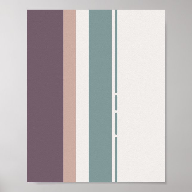 Poster Calm Neutral Stripes – Minimal Wall Composition (Frente)