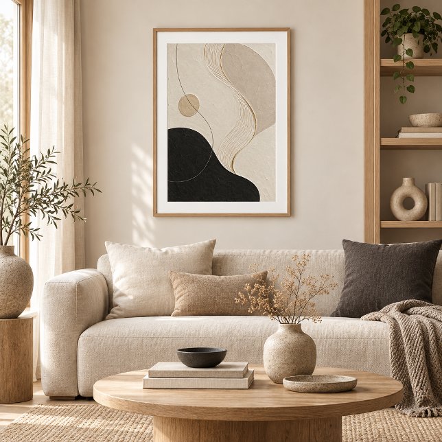 Poster Calm Orbit | Minimal Abstract Plaster Art Print (Criador carregado)