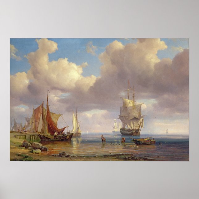 Póster Calm Sea, 1836 (Frente)