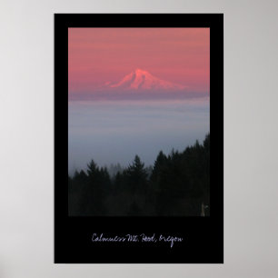 Poster Calma, capa do Mt., Oregon