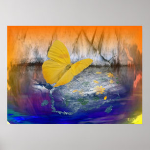 POSTER CALMA DAS ASAS DA BORBOLETA