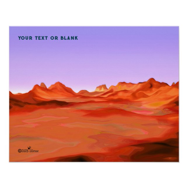 Póster Calma do Deserto (Frente)