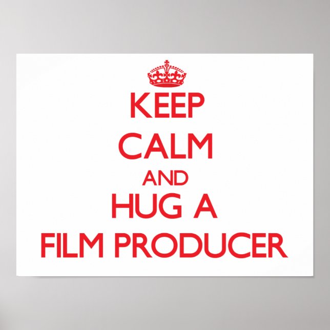 Póster Calma e abraço um produtor de filmes (Frente)