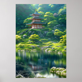 Poster Calma e beleza de um templo japonês