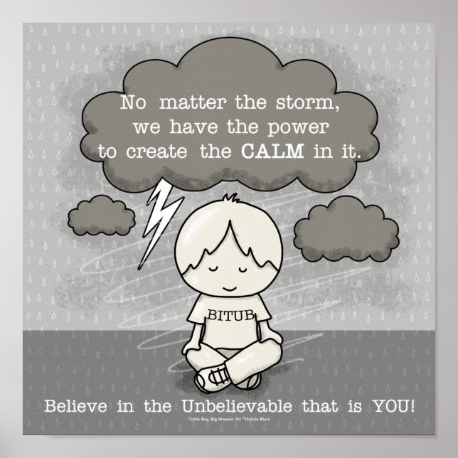 Poster Calma na Tempestade (Frente)