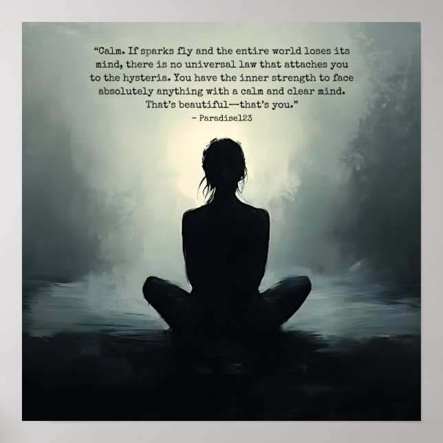 Poster calma (porta 1051) (Frente)