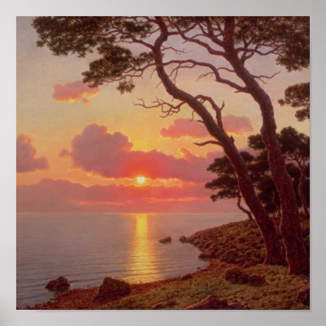 Póster Calme de Soir, Cote d'Azur (Frente)