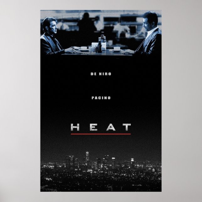 Poster Calor dirigido por Michael Mann Robert De Niro Al (Frente)