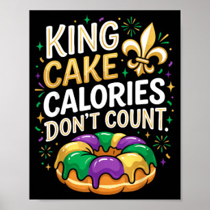 Poster Calorias de Bolo de Reis Não Contam Carnaval de Ma