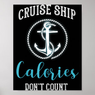Poster Calorias de Navio de Cruzeiro Não Contam,vibrações