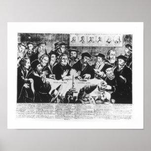 Póster Calvin e Luther (gravura)