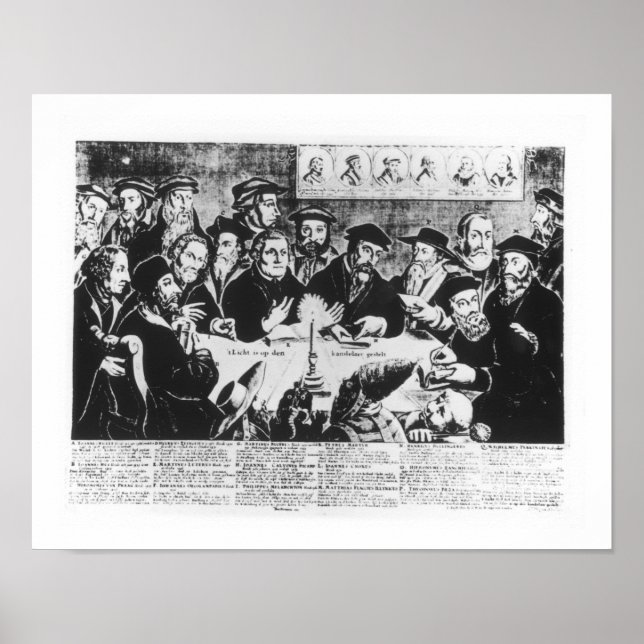 Póster Calvin e Luther (gravura) (Frente)