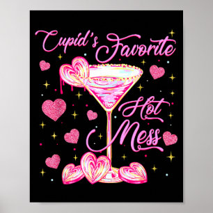 Poster Cama de Cupido Coquette do Dia dos Namorados Marti