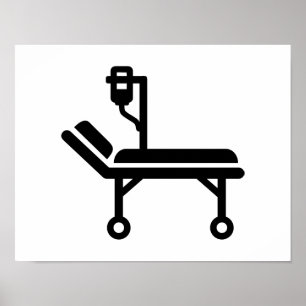 Póster Cama de hospital