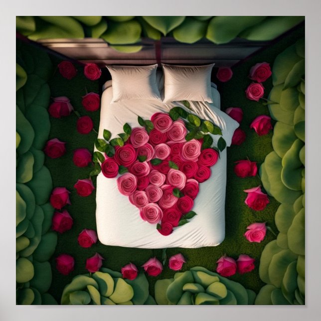 Poster Cama de Rosas (Frente)