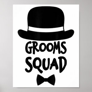 Poster Camada de Camisas Brancas para a Festa de Solteiro