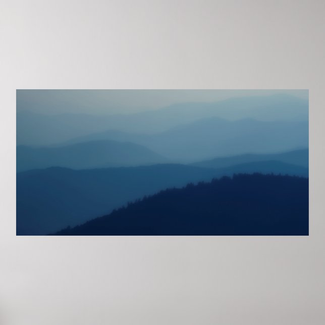 Póster Camadas Azuis (Frente)