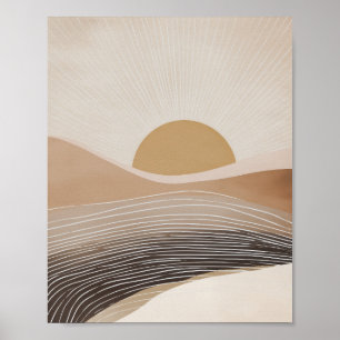 Poster Camadas De Montanhas Abstratas