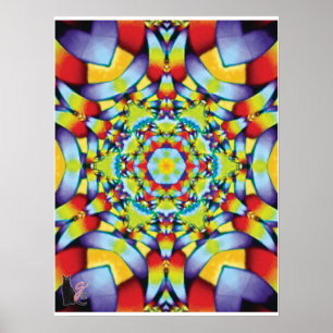 Póster Camadas Kaleidoscópio