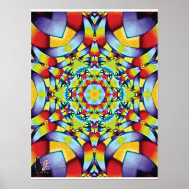 Póster Camadas Kaleidoscópio (Frente)