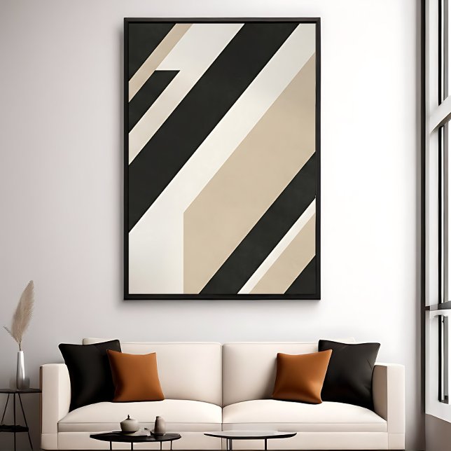 Poster Camadas Neutras Geométricas Abstratas Modernas (Criador carregado)