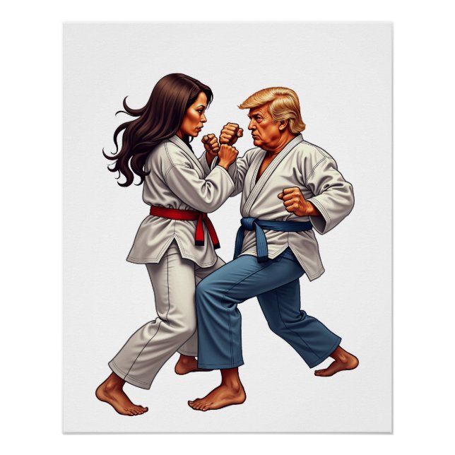 Póster Camala Trump Fighting 2024 (Frente)