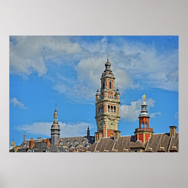 Poster Câmara de Comércio da cidade de Lille, França (Frente)