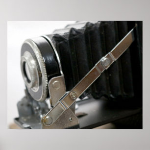 Poster Câmara de filme Vintage com Bellows Close-Up 16x2