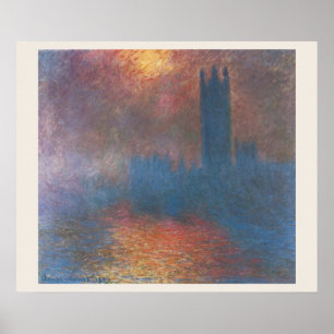 Póster Câmara dos Deputados, Londres, por Claude Monet