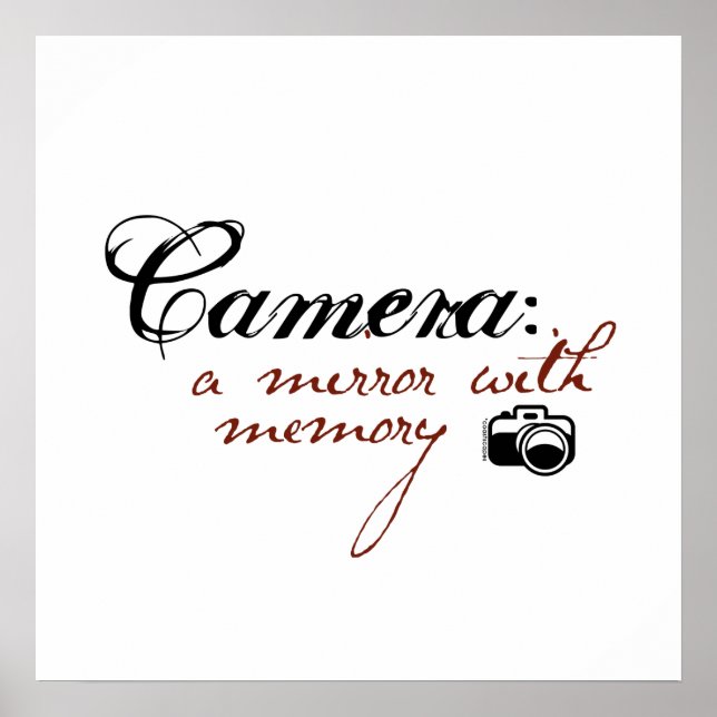 Póster Câmara: Espelho com Memória (Frente)